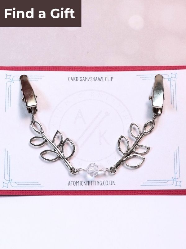 Gifts for knitters with a selection of useful row counters, stitch markers, cable needles and knitting notions