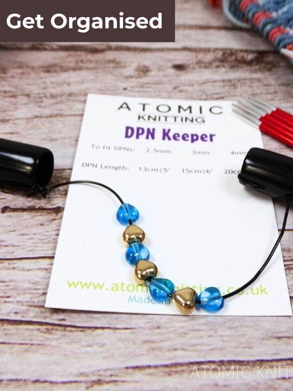 DPN keepers and knitting needle holders to stay organised