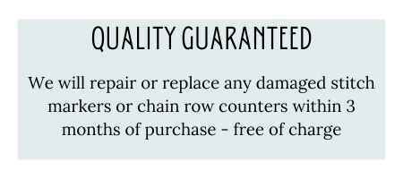 Quality guaranteed in our stitch markers