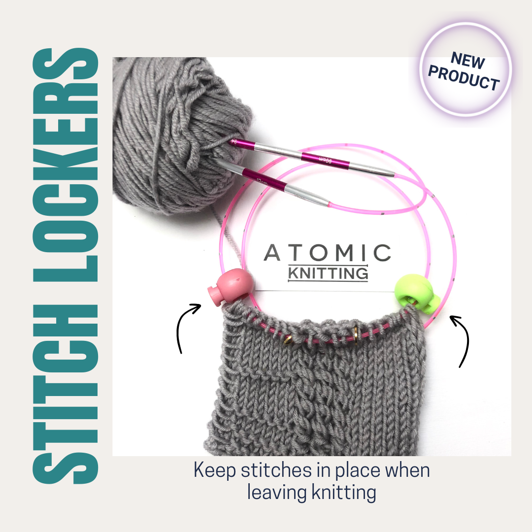 Stitch locker for circular needles - keep stitch in place when leaving knitting