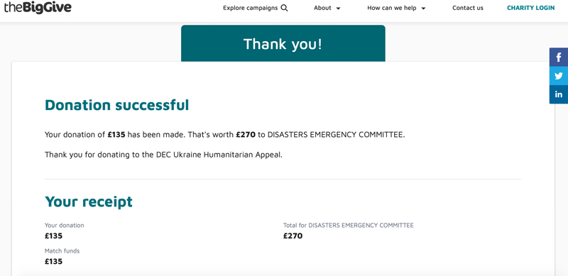 Donation from Atomic Knitting Ukraine Humanitarian Appeal Disasters Emergency Committee Donation from Atomic Knitting Ukraine Humanitarian Appeal Disasters Emergency Committee