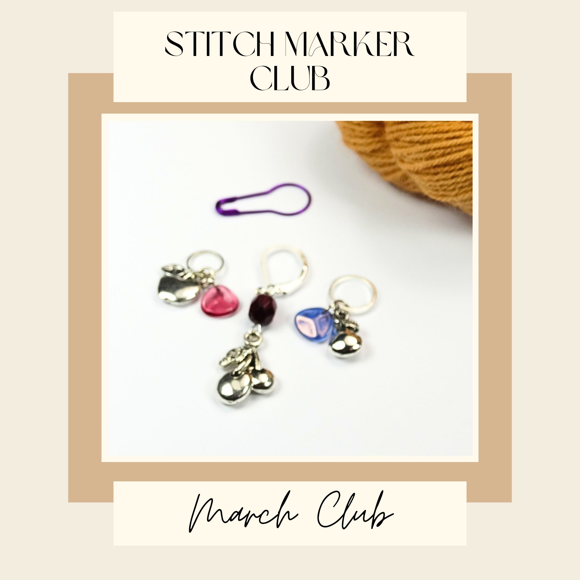 March TRIOs Stitch Marker Club Reveal Atomic Knitting