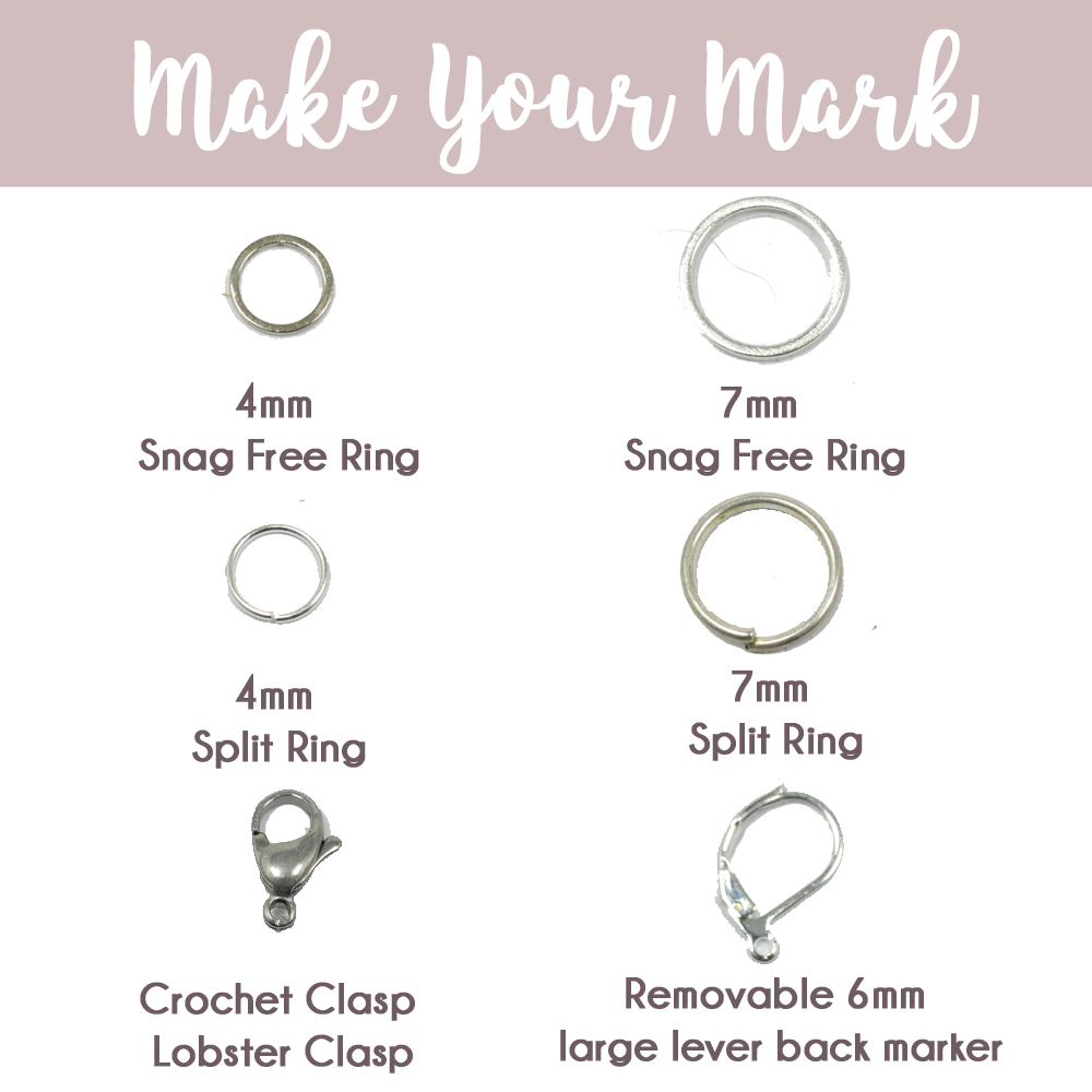 Custom Stitch Marker Rings & Clasps