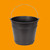 16L Eco-Friendly Black Bucket (Chip Shop / Food Use)