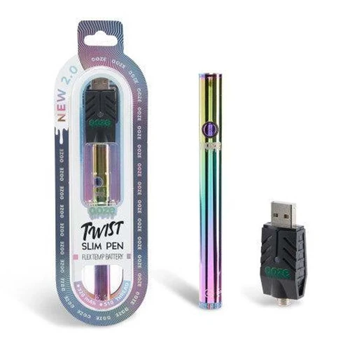 Ooze Twist 2.0 Slim 510 Thread Vape Cart Pen Battery
