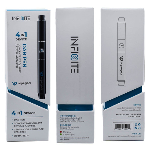 Vape Gear Infinite 4-in-1 510 Thread Vape Cart & Dab Pen