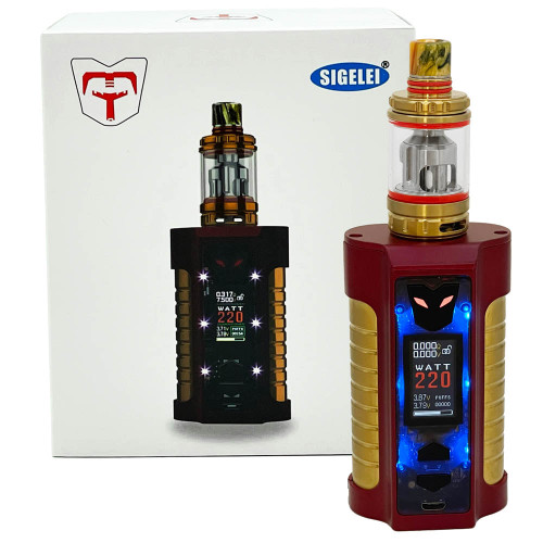 Sigelei MT 220W TC Box MOD Vape Kit for E-Liquid