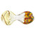 Glass Spoon Pipe - Rasta Rainbow