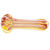 Spoon Glass Pipe w/ Red Stripes