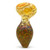 Large Glass Spoon Pipe - Rasta Confetti