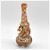 Glass Bubbler - Red Swirl