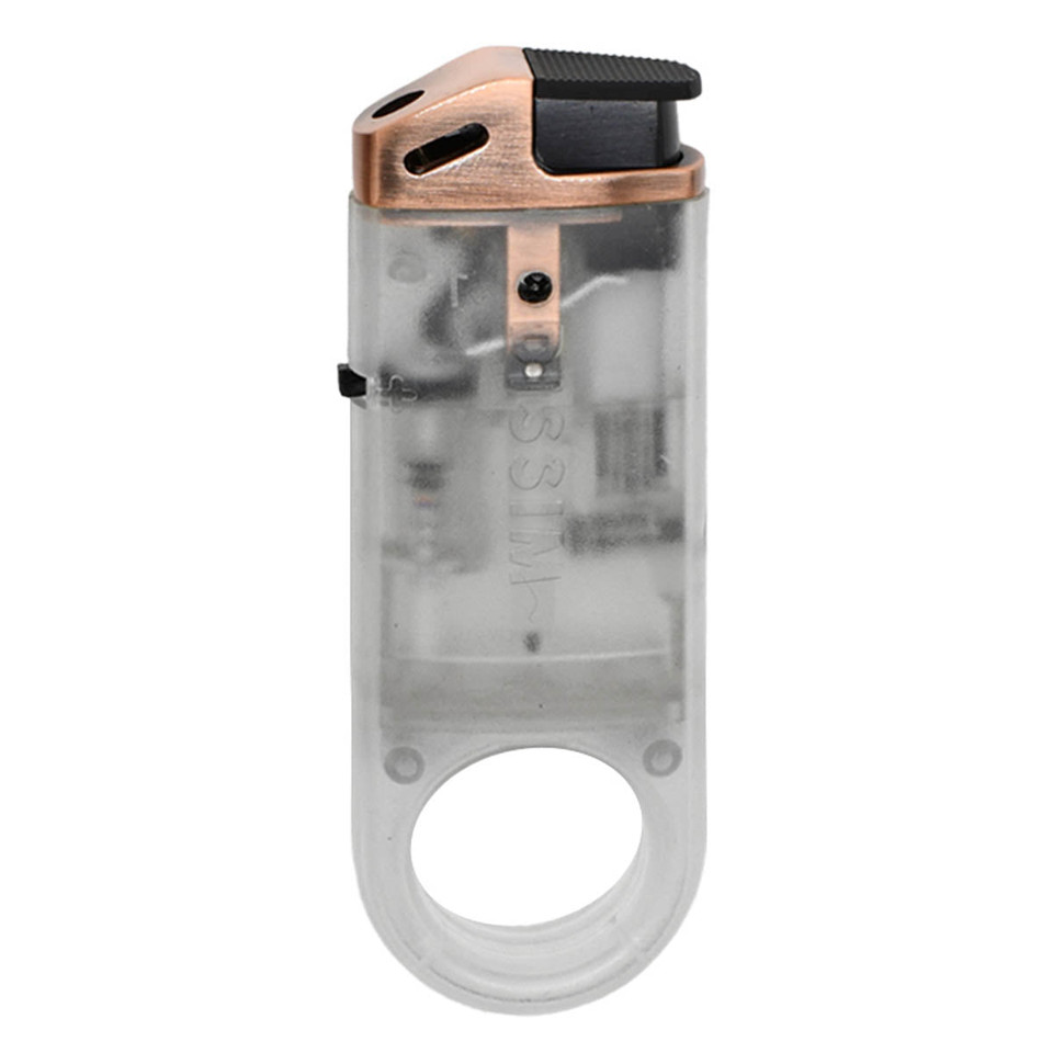 Dissim Slim See-Through Butane Pipe Lighter