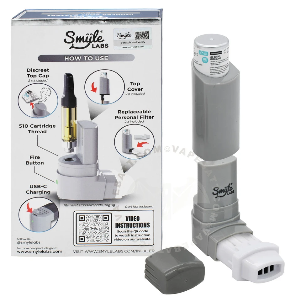 Smyle Labs Inhaler 510 Thread Vape Cart Battery