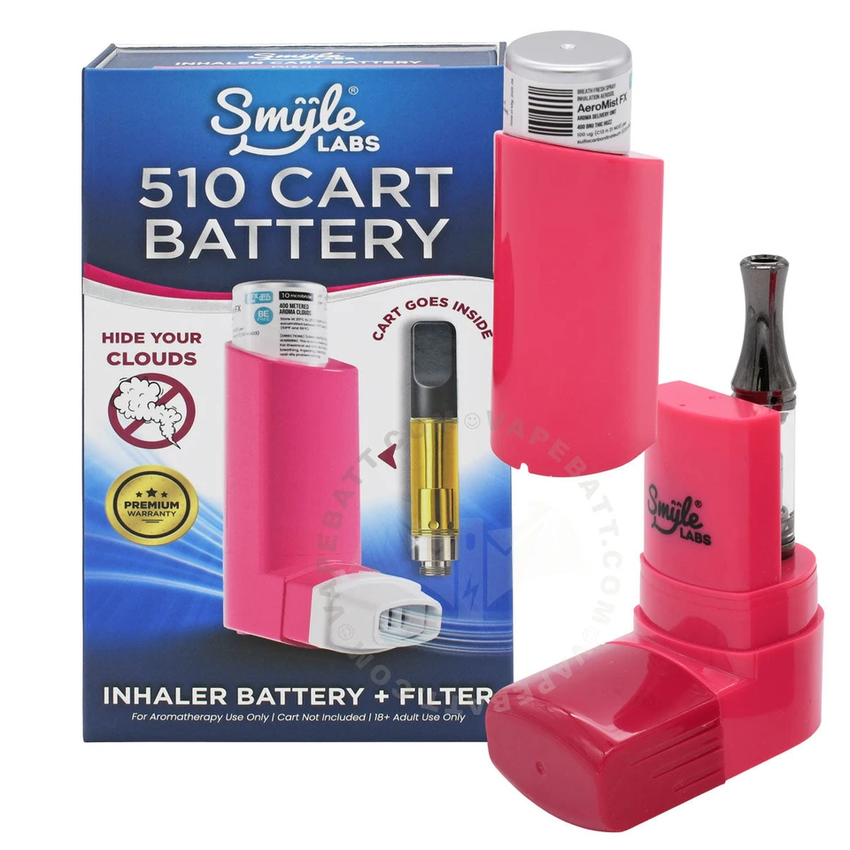 Smyle Labs Inhaler 510 Thread Vape Cart Battery