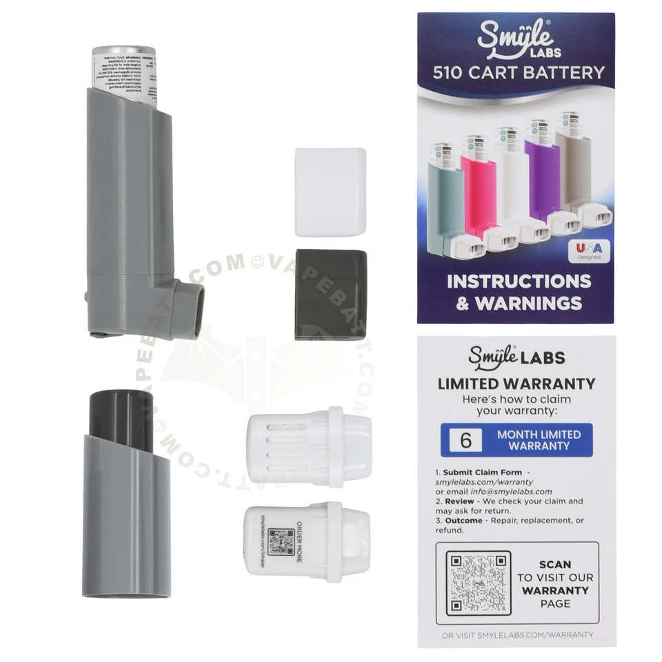 Smyle Labs Inhaler 510 Thread Vape Cart Battery