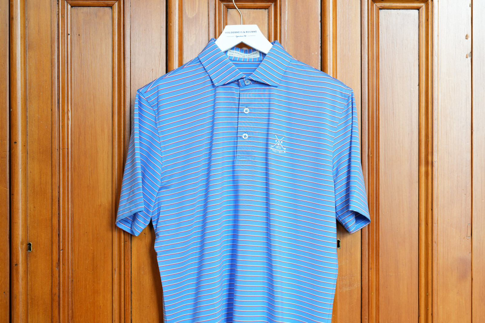 Holderness & Bourne Springer Shirt - Horizon Blue/White/Cabernet