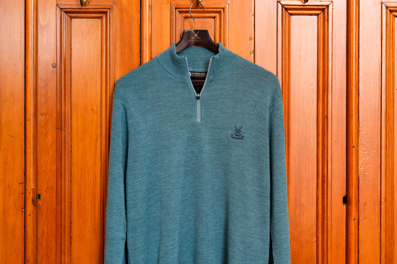 Sunderland Sirocco Lined Sweater - Pacific Blue/White
