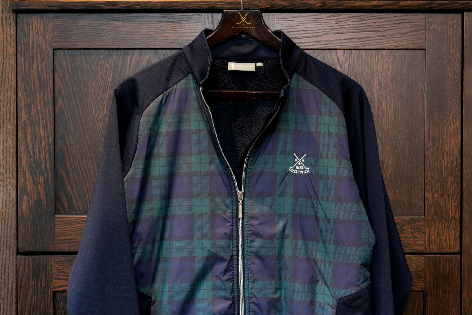 Ladies Glenmuir Iris Jacket - Navy/Tartan