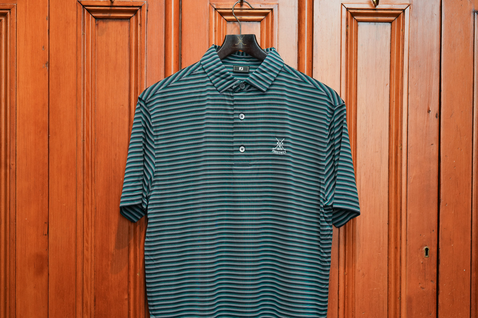 Footjoy Shadow Stripe lisle Polo - Navy