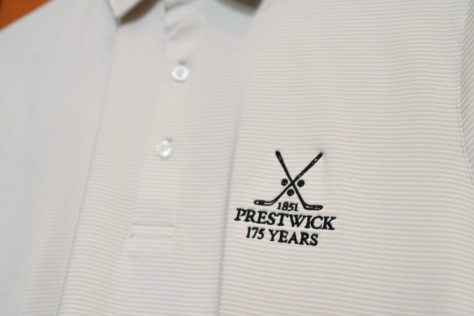 Glenmuir Torrance Polo Shirt - Linen/Black (175 Years)
