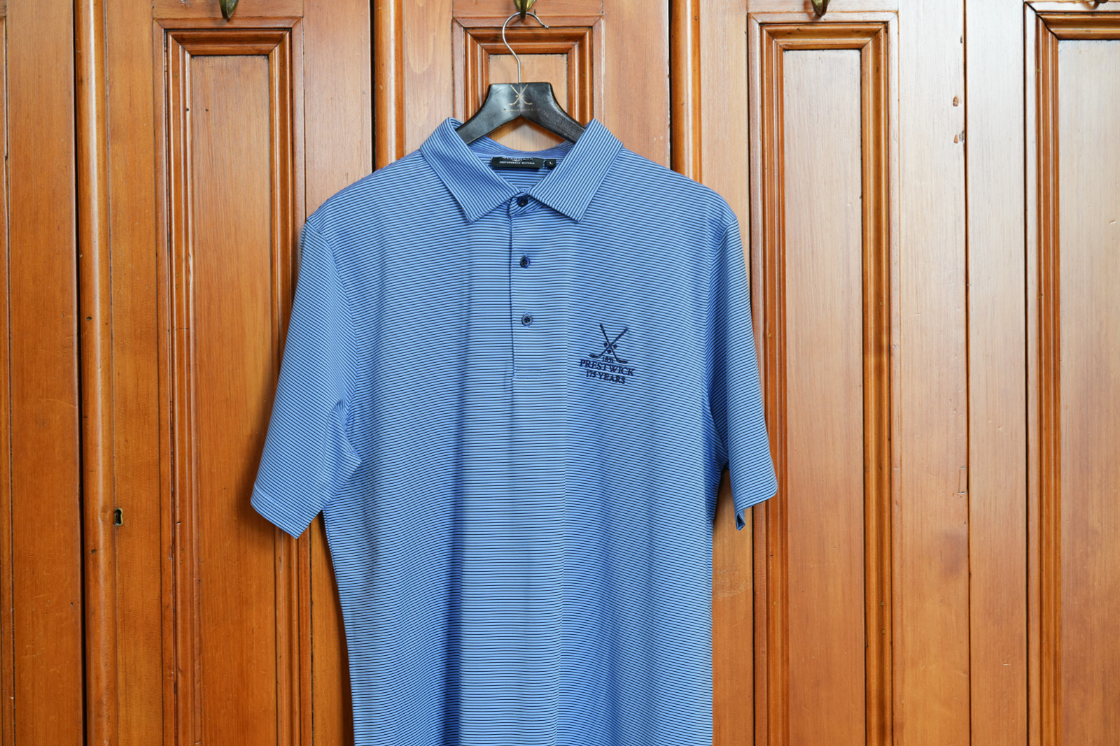 Glenmuir Torrance Polo Shirt - Light Blue/Navy (175 Years)