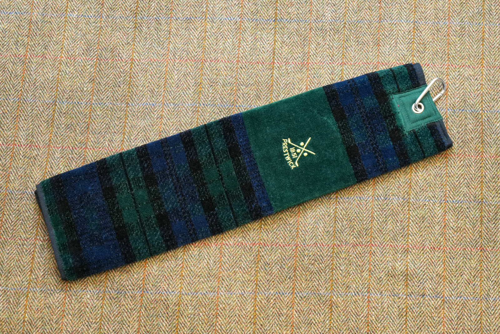 Black Watch Tartan Prestwick Tri-Fold Towel