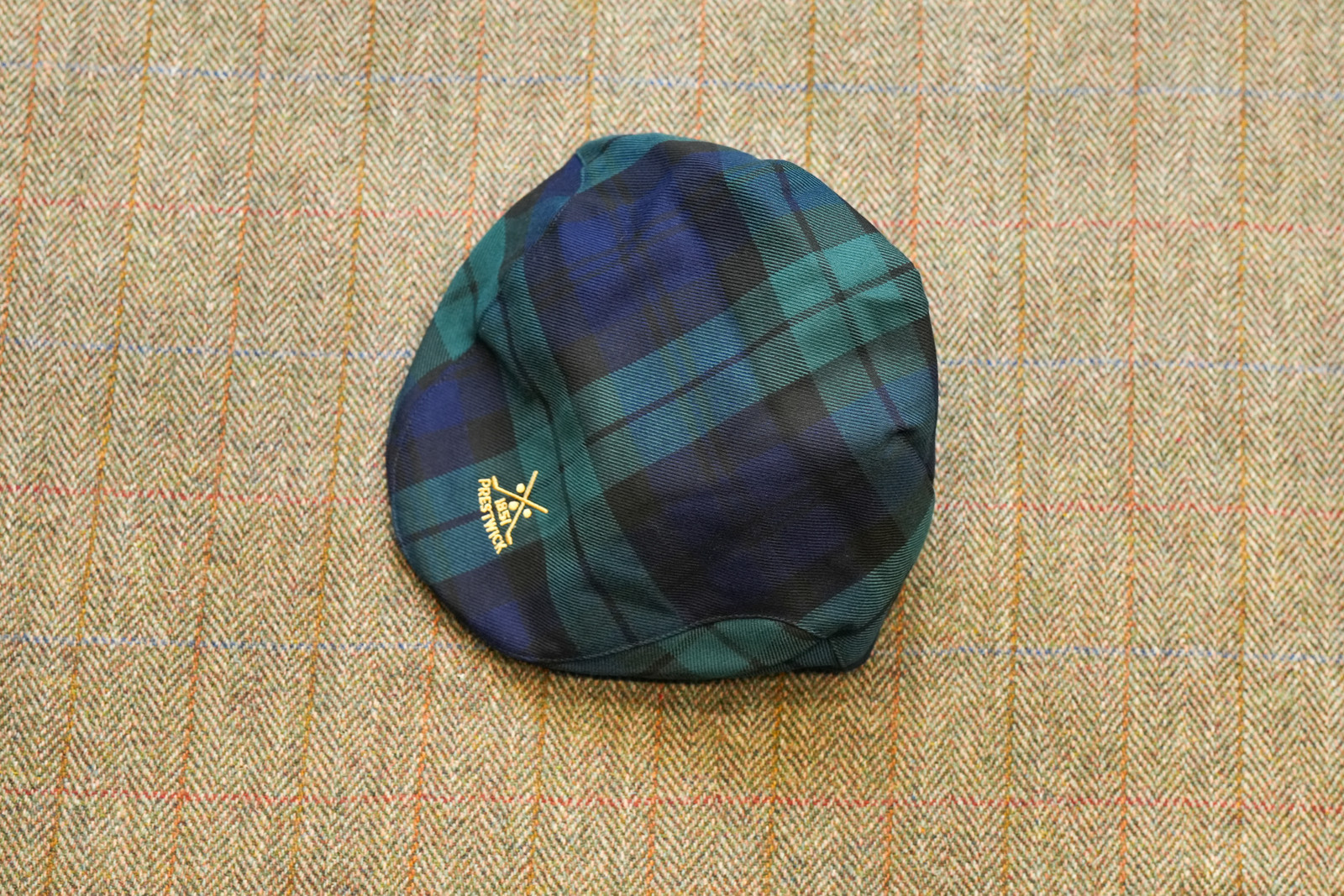 Patersons Montrose Tartan Flat Cap - Black Watch