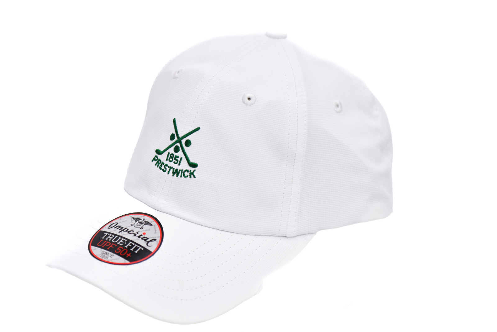 Prestwick Imperial X210p Cap - White (Green Logo)