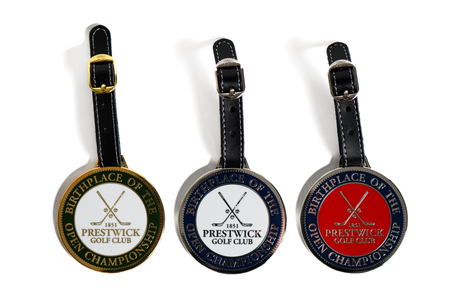 Prestwick Metal Yardage Bag Tag Prestwick Golf Club Professional Shop