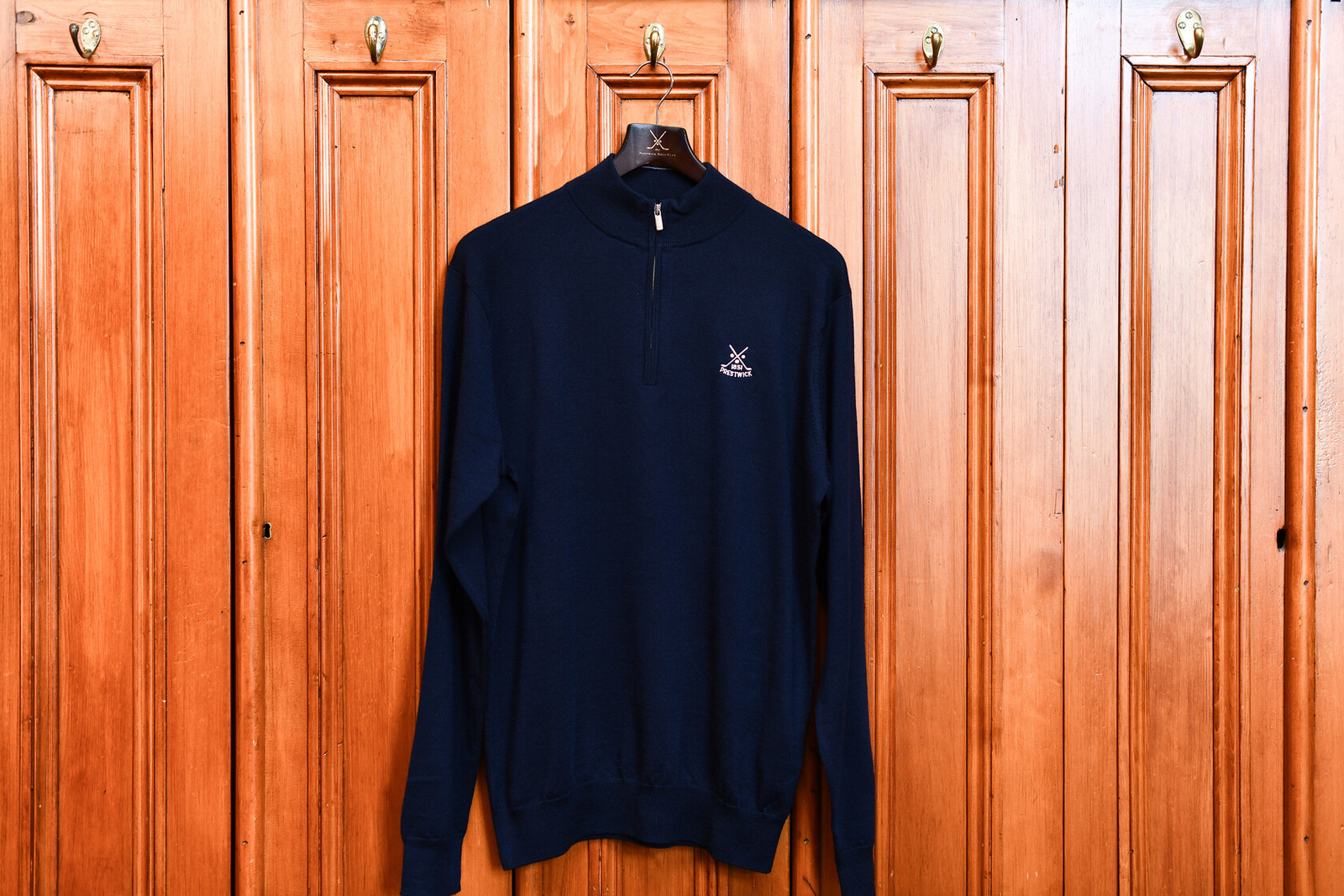 Peter Millar Merino 1/4 Zip Sweater - Navy (Prestwick)