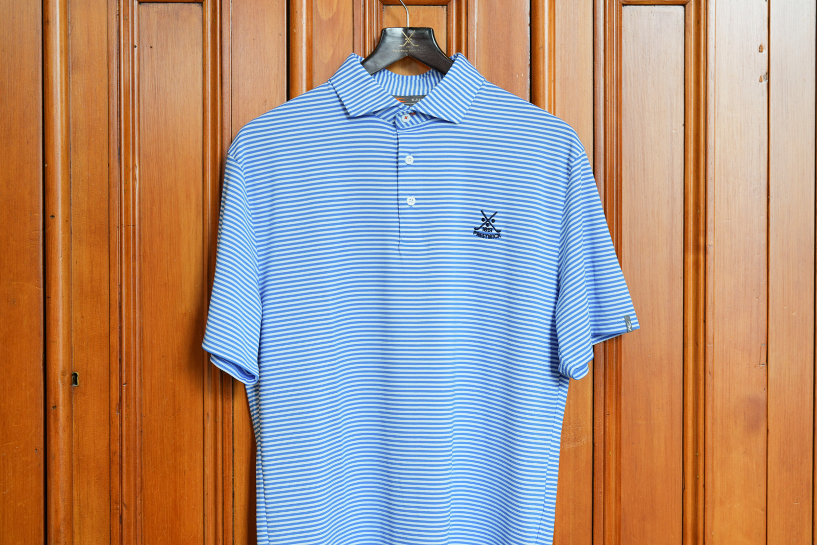 Kjus Lee Stripe Polo - Catamaran/White