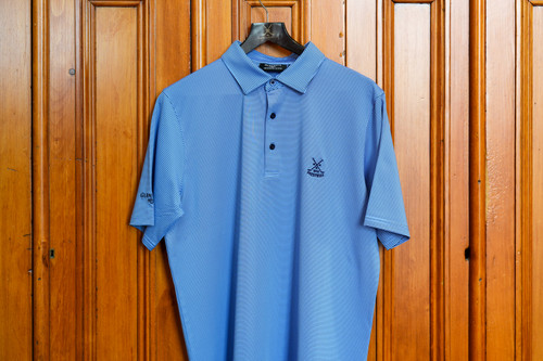 Glenmuir Torrance Polo Shirt - Light Blue/Navy
