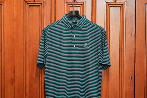 Footjoy Shadow Stripe lisle Polo - Navy