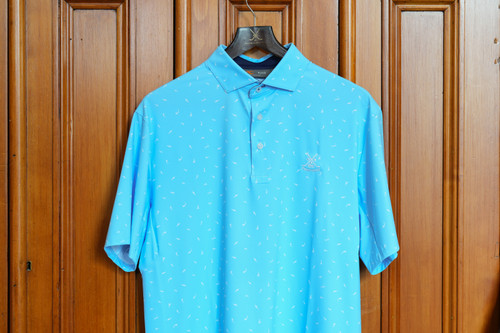 Kjus Golfer  Polo - Poolside/White