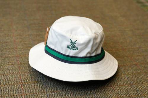 Patersons Brisbane Bucket Sun Hat - White/Green/Navy