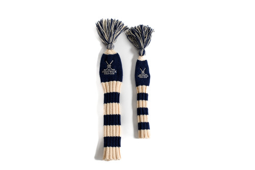 PRG Pom Pom Headcover (Cream/Navy)