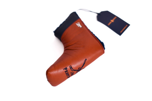 Prestwick Leather Blade Putter Headcover- Brown