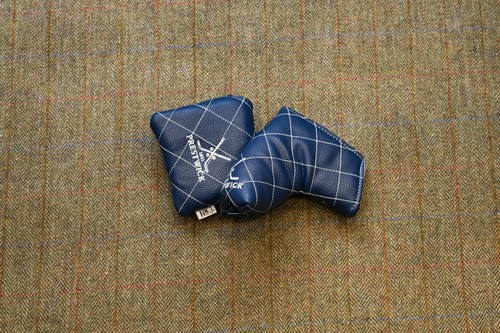 PRG Navy Quilt Stitch Putter Cover (Navy/White)