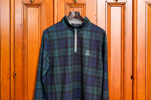 Glenmuir Wick pullover - Tartan/Light Grey