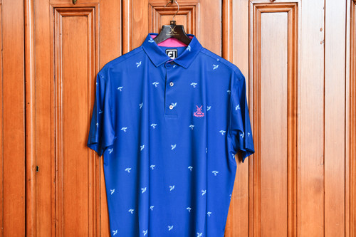 Footjoy Thistle Polo - Deep Blue (Athletic Fit)