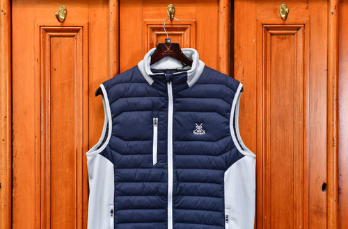 Sunderland Anton Padded Vest - Navy/Silver/White