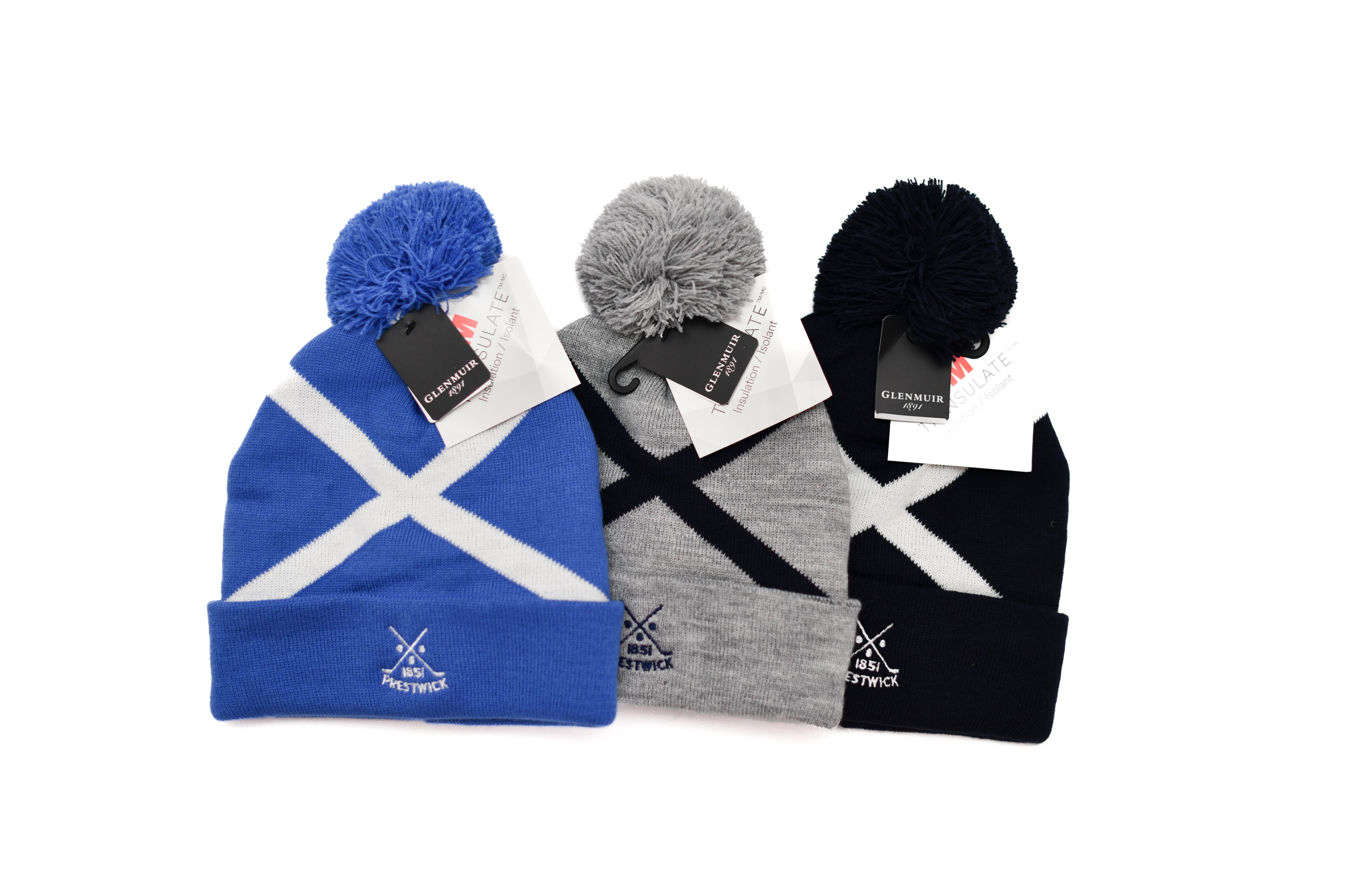 Glenmuir Saltire Beanie Prestwick Golf Club Professional Shop