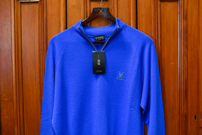 glenbrae merino zip neck sweater