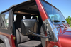 Kentrol 50496 EZ-Detach Mirrors in Black Stainless Steel for Jeep Wrangler TJ & JK 1997-2018