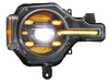 Morimoto LF497-A XB LED Headlight Pair with Amber DRL for Ford Bronco 2021+