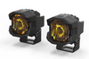 Morimoto BAF101 1Banger HXB LED Pod Light Pair SAE Wide in Yellow