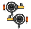 Oracle Lighting 5886-023 Oculus Amber/White Switchback Bi-LED Projector Headlights for Ford Bronco 2021+