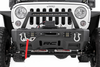 Rough Country 11826 Stubby Front Bumper with Bull Bar & LED Lights for Jeep Wrangler JK, JL & Gladiator JT 2007+