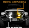 XK Glow  XK-GRILL-JK1 XKChrome LED Grille Kit for Jeep Wrangler JK 2007-2018