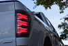 AlphaRex 653030 LUXX-Series LED Tail Lights in Black/Red for Ford F150 & Raptor 2021-2023